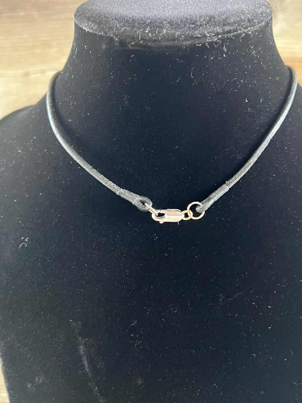 14K White Gold Diamond Skull Pendant on Cloth Cord